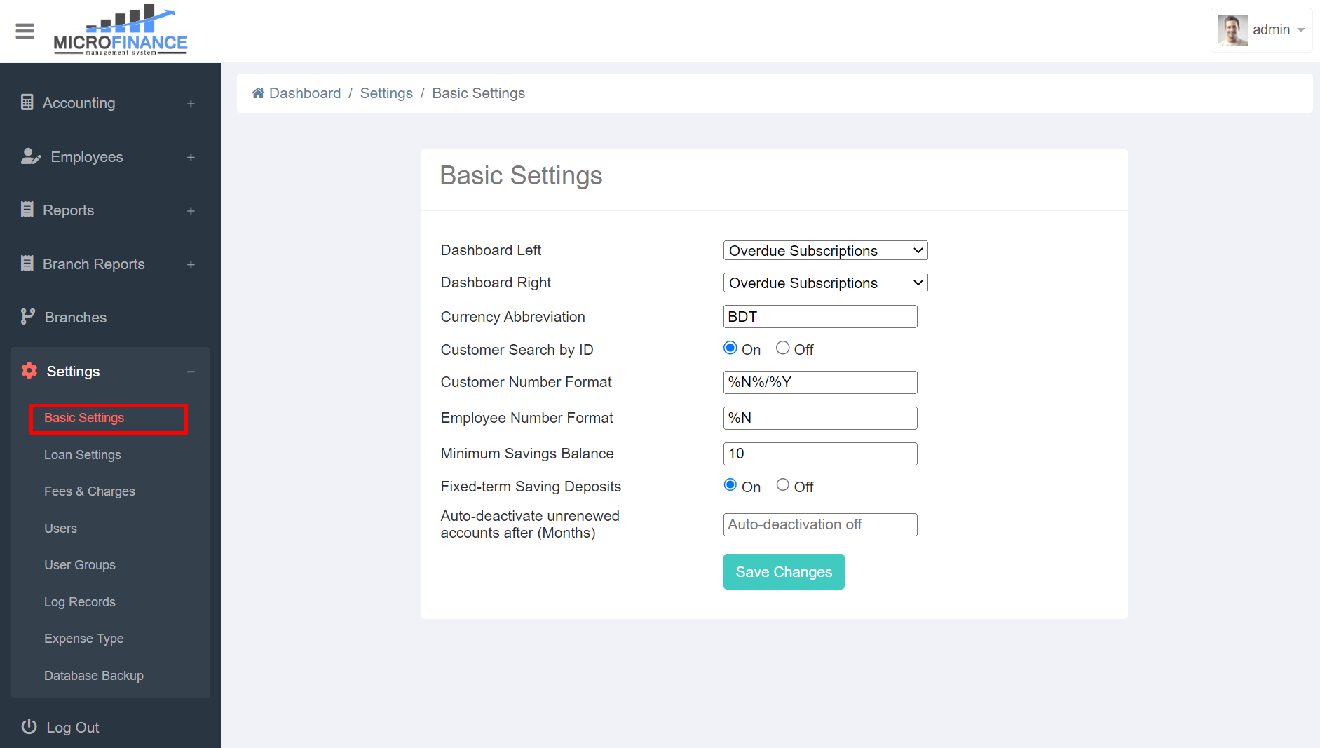 Basic Setting